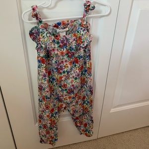 H&M Kids floral lightweight overalls